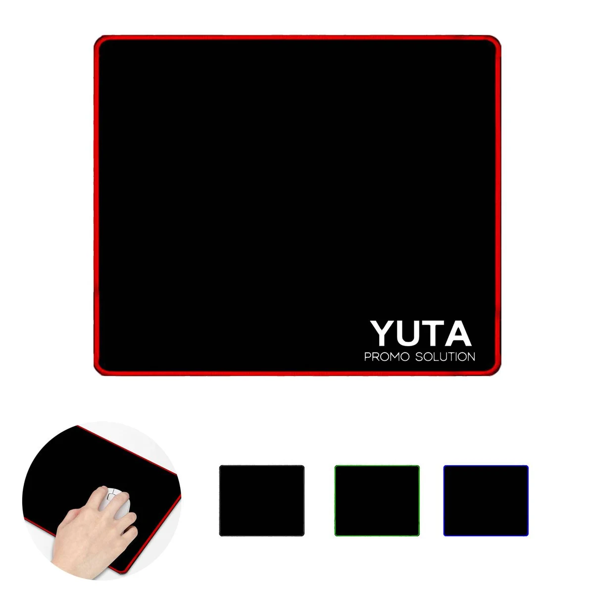 Stitched Edges Mouse Pad with Non-Slip Rubber Base for Gamer 1