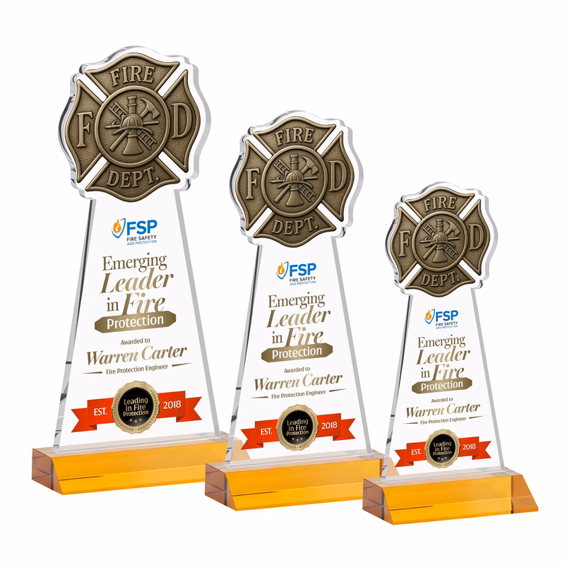 Fire Dept VividPrint™ Award - Amber