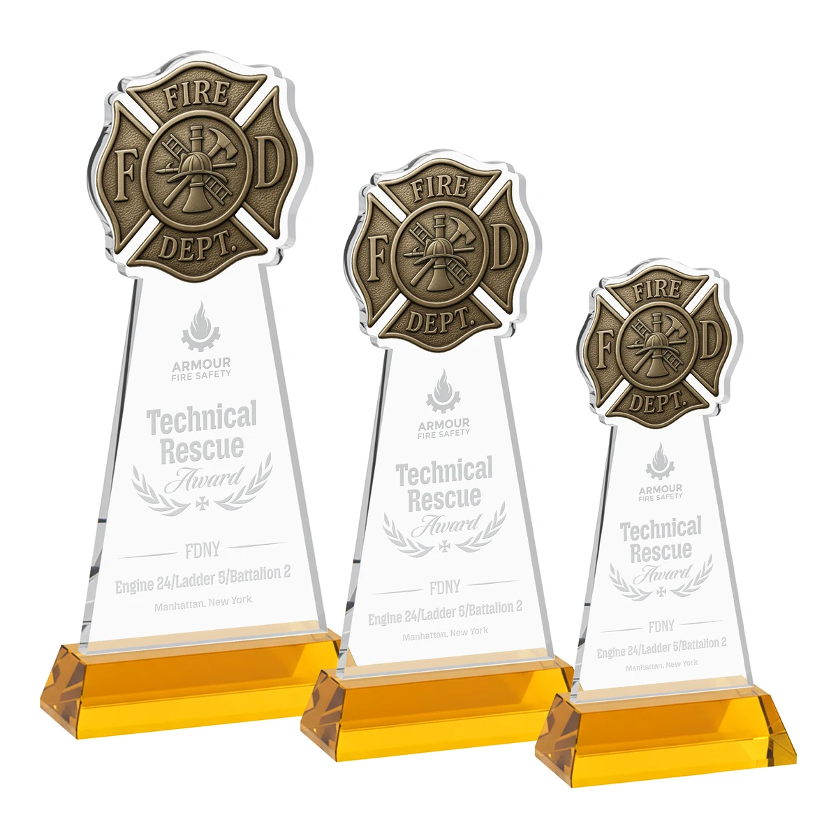 Fire Dept Award on Hartford Base - Amber 1