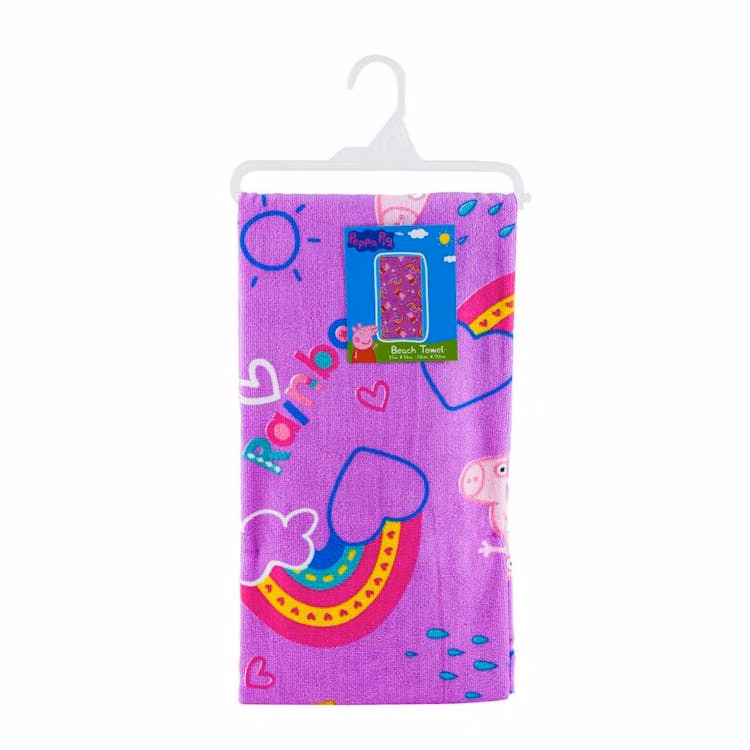 Peppa Pig Beach Towel Purple - 27x54"