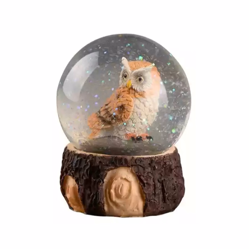 Custom Resin Nordic Owl Snow Ball