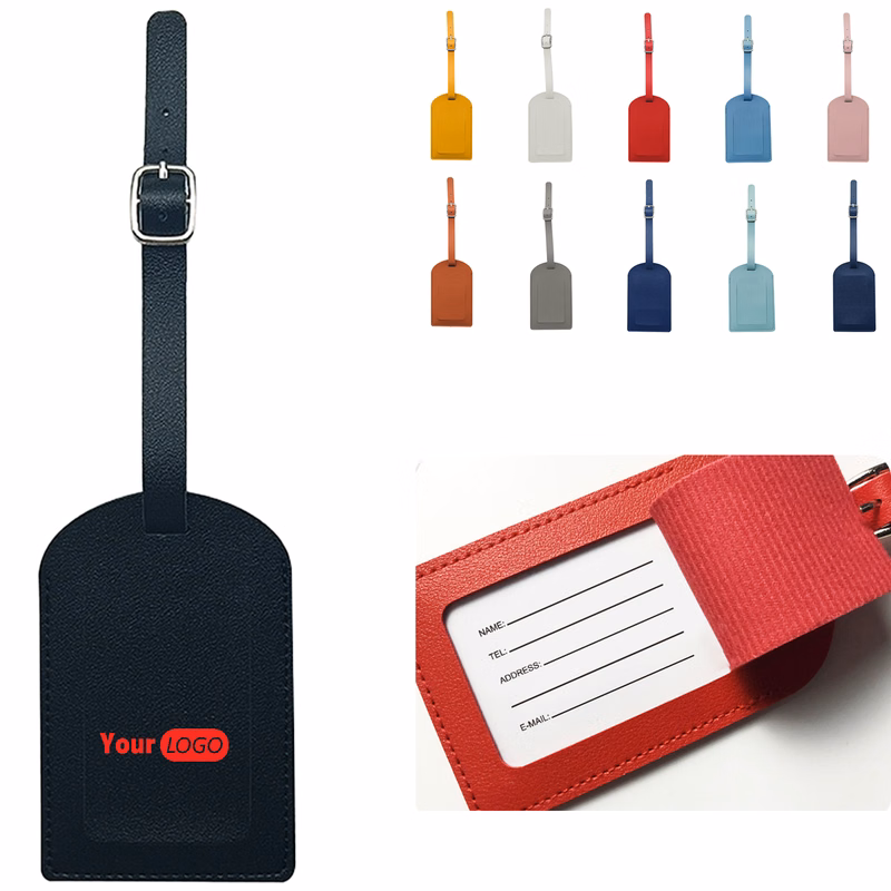 Premium PU Leather Luggage Identifier