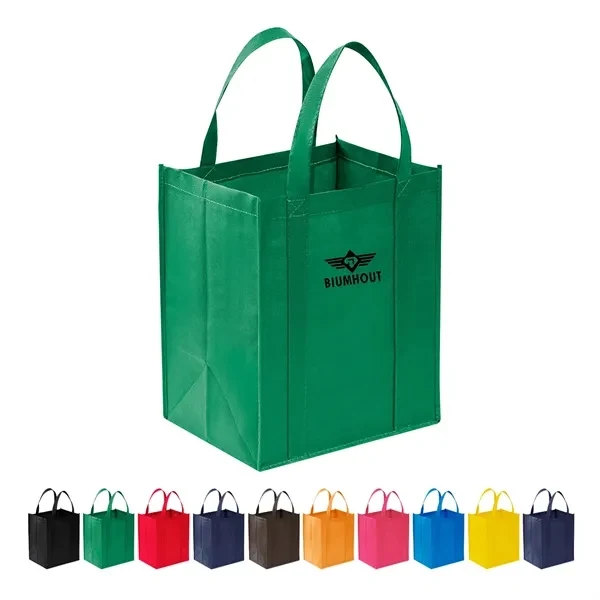 Custom Non-Woven 13" x 8" x 15" Eco Shopper Tote — Water-Resistant Shopping Bag 1