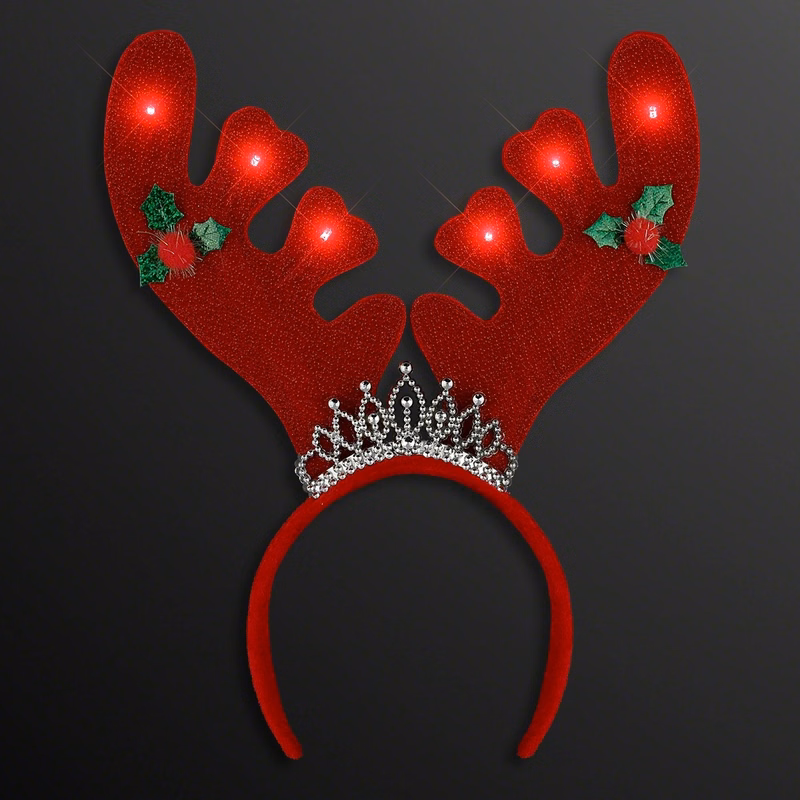 Christmas Queen Light Up Antlers Headband