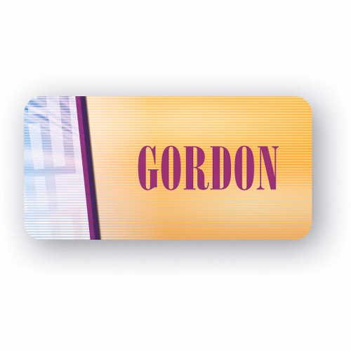 Full Color Name Badge W/Personalization (1"X2") Rectangle