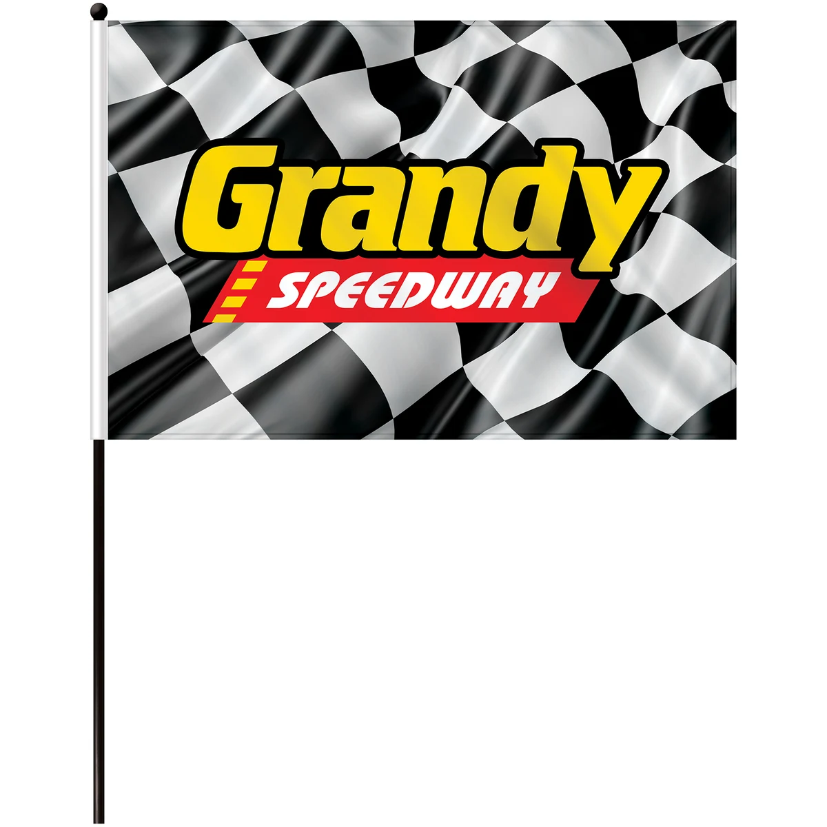 12"x 18" Single Reverse Polyester Stick Flags 1