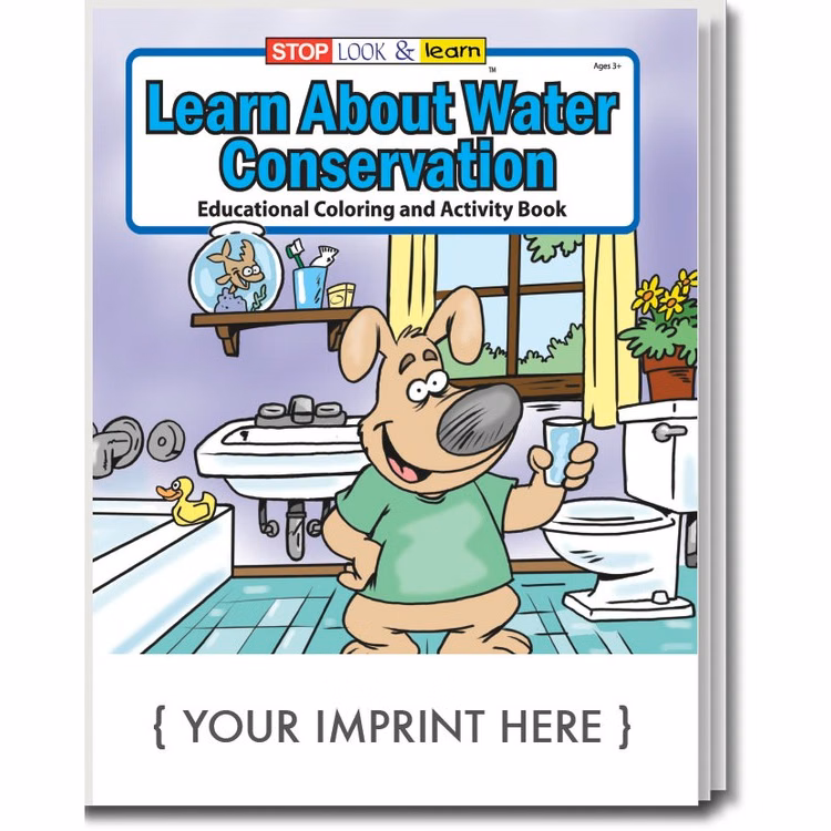 COLORING BOOK - Learn About Water Conservation Coloring & Activity Book