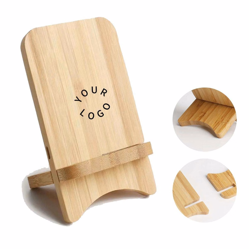 Bamboo Wireless Charging Phone Stand 15W