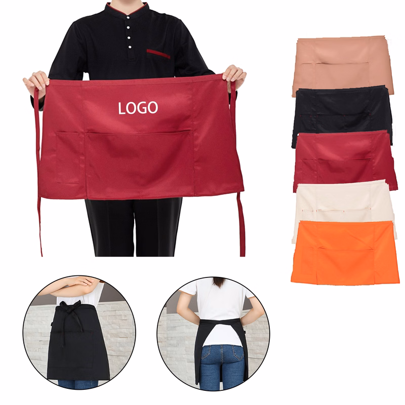 MOQ:10pcs Half Aprons For Restaurant
