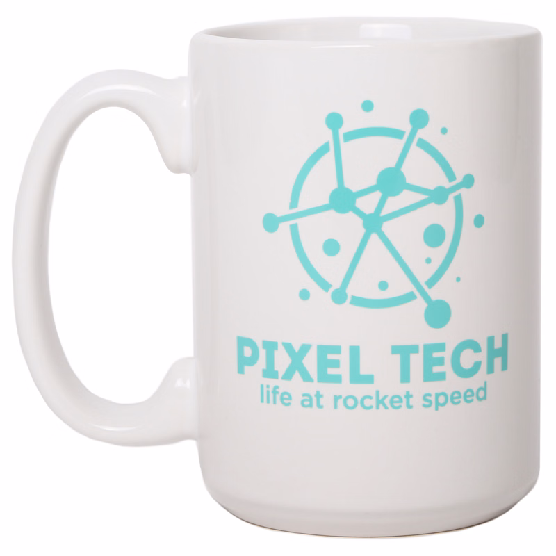 15oz White Ceramic Mug
