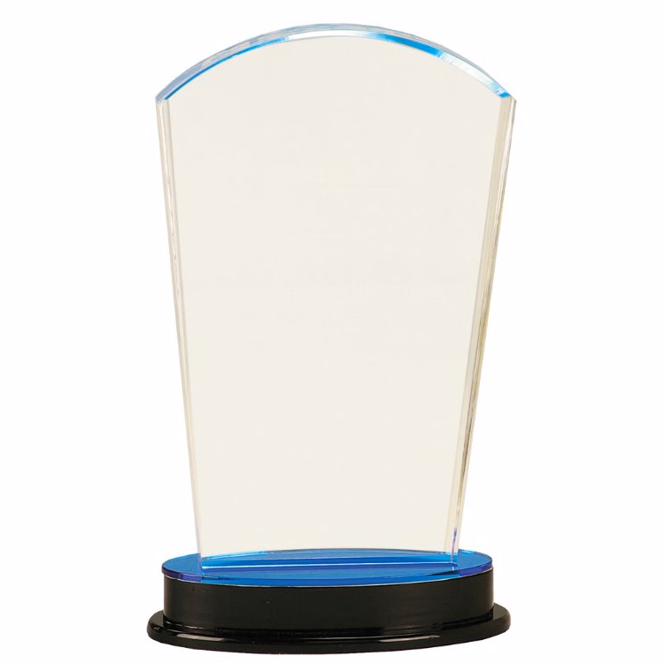 9.25" Blue Arch Impress Acrylic Award