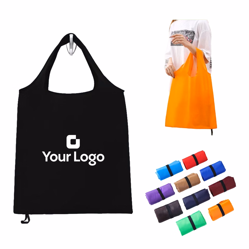 Custom Printed 210T Polyester Promotional Shopping Tote