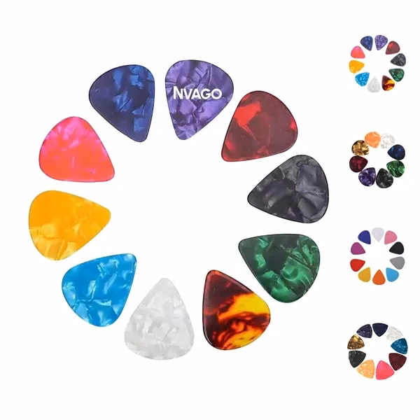 Custom Celluloid Guitar Pick 0.71mm Full Color — Concert & Music Festival Promo