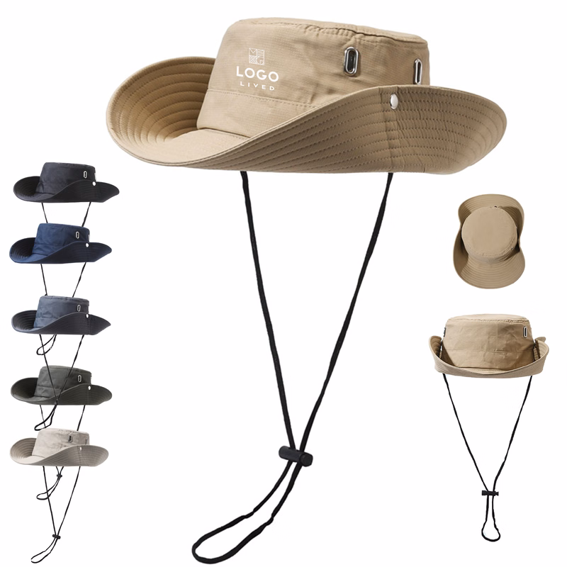 Wide Brim Foldable Bucket Hat
