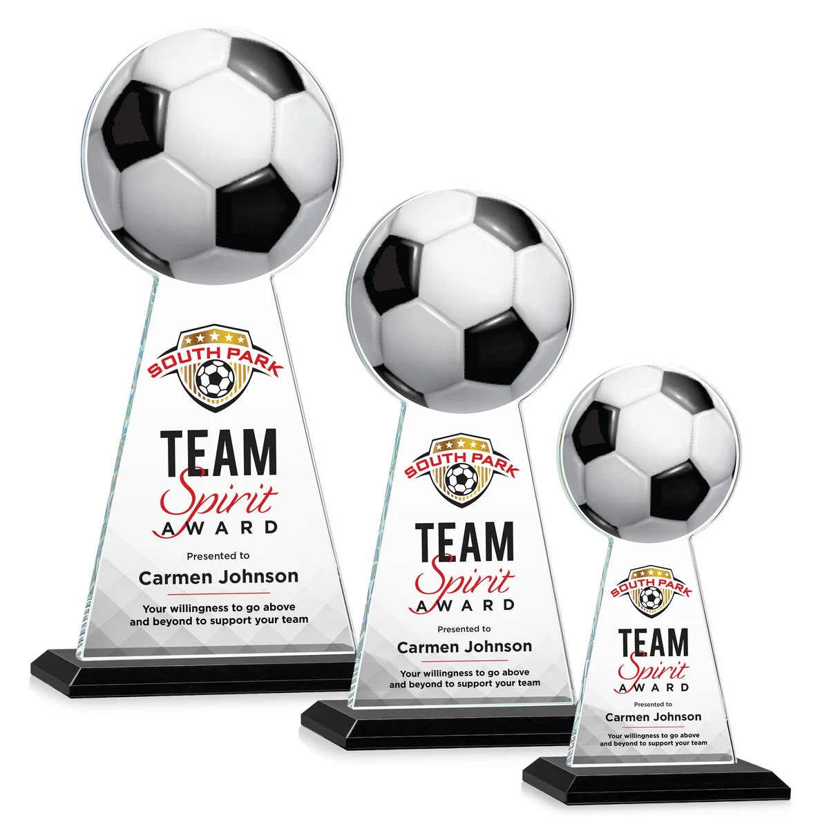 Edenwood Soccer VividPrint™ Award - Black 1