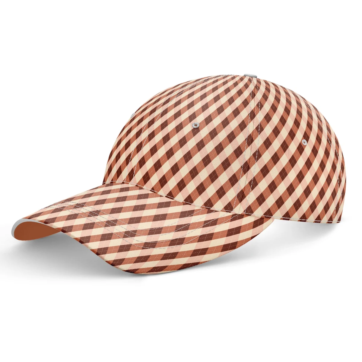 Structured Sublimation 6 Panel Cap - High, Medium, Or Low Crown 1