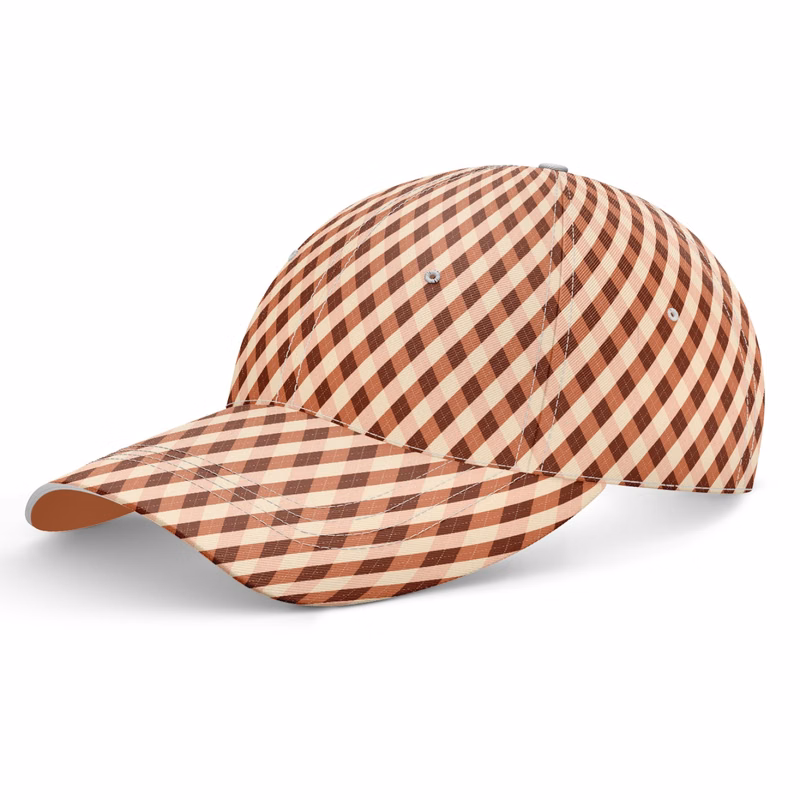 Structured Sublimation 6 Panel Cap - High, Medium, Or Low Crown