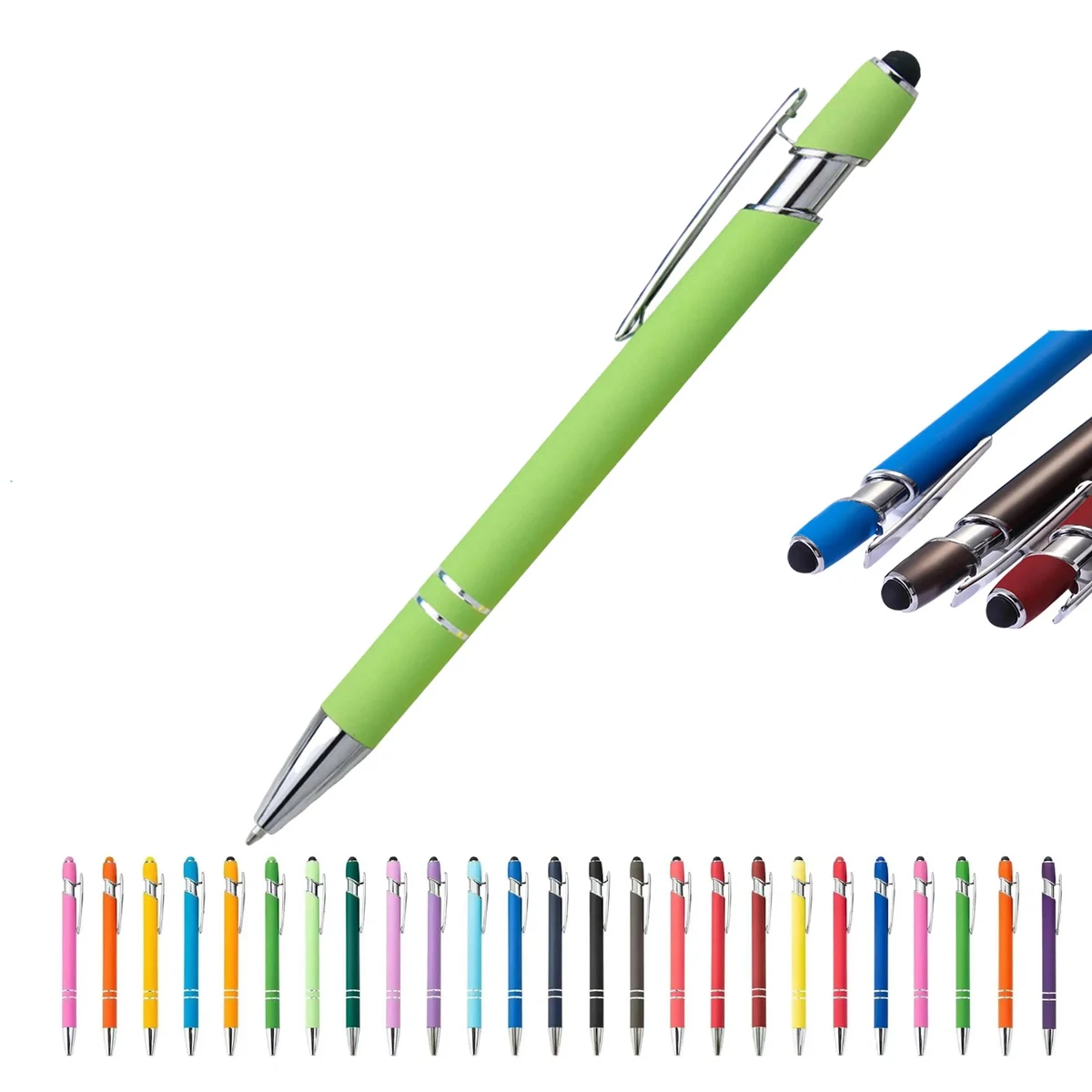 Soft Touch Click Metal Ballpoint Pen 1