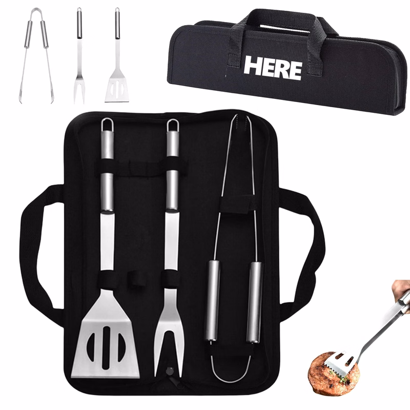 4-Piece Barbeque Grilling Tool Set