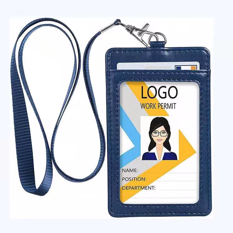 ID Badge Holder With Neck Lanyard