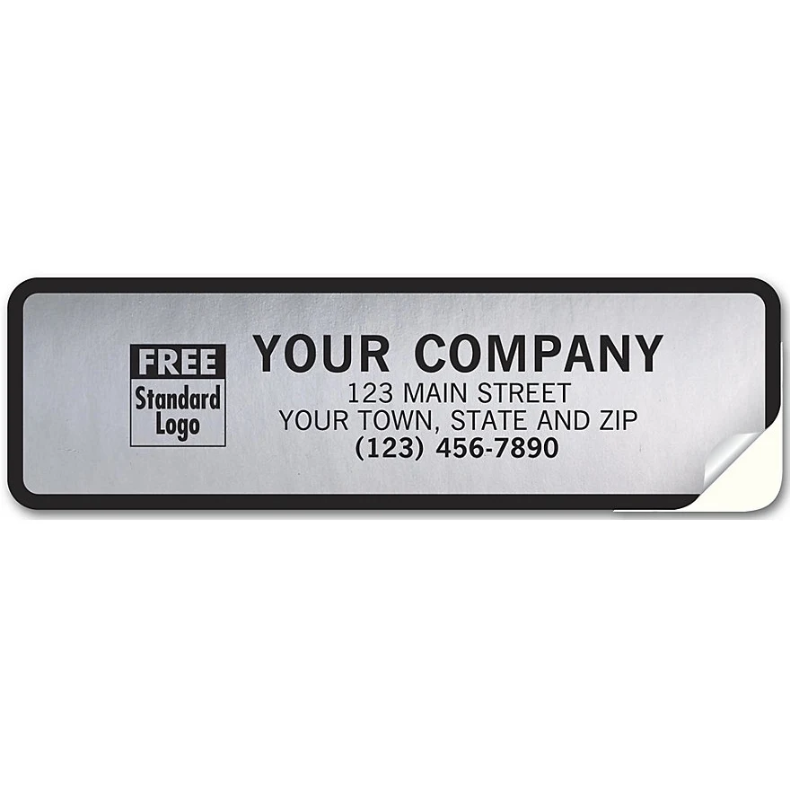 Tuff Shield Weatherproof Labels, Poly With Black Border 1