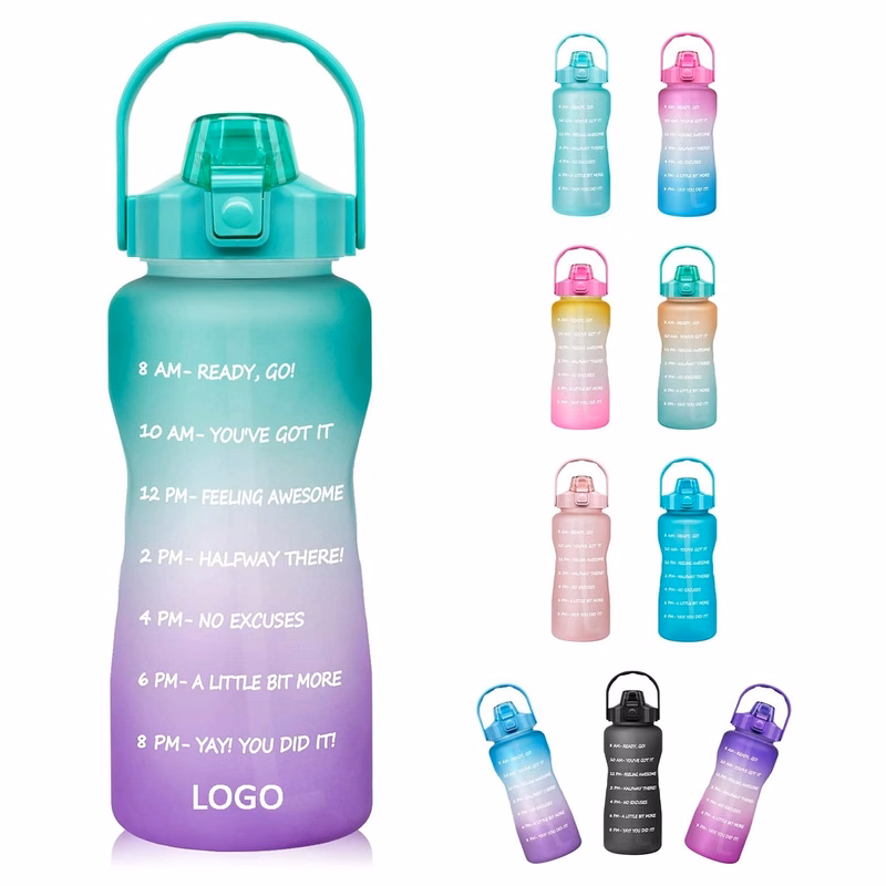 Leakproof Bpa Free Drinking Water Bottle With Time Marker