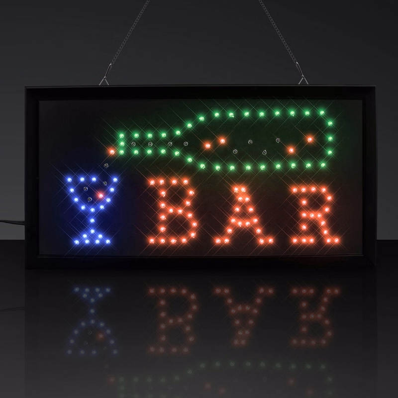 LED BAR Sign, Plug-In Moving Lights
