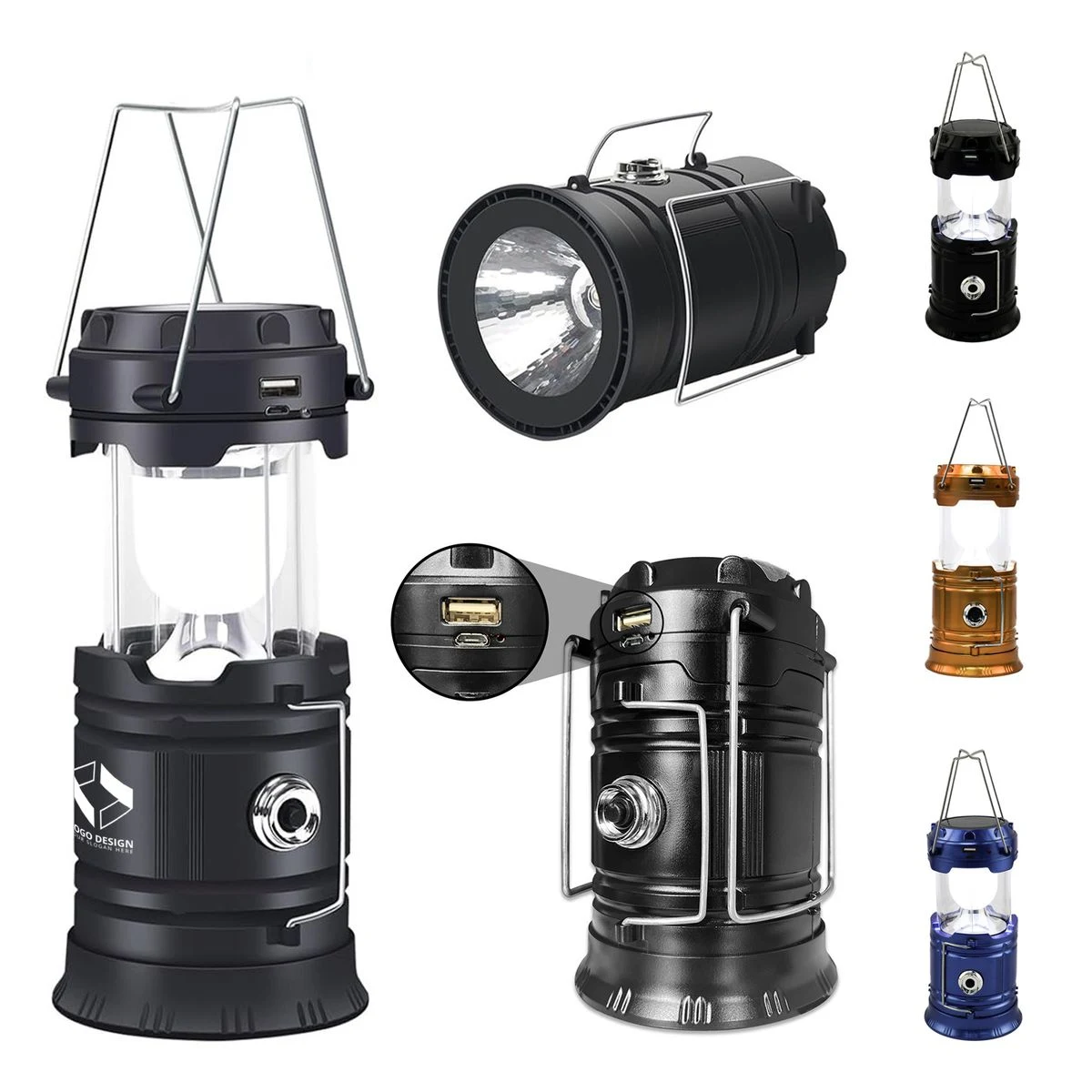 Portable Solar Samping Lantern Collapsible For Outdoor Home 1