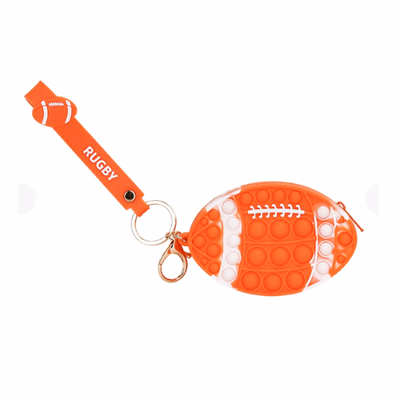 Rugby Shape Bubble Bag With Wristband