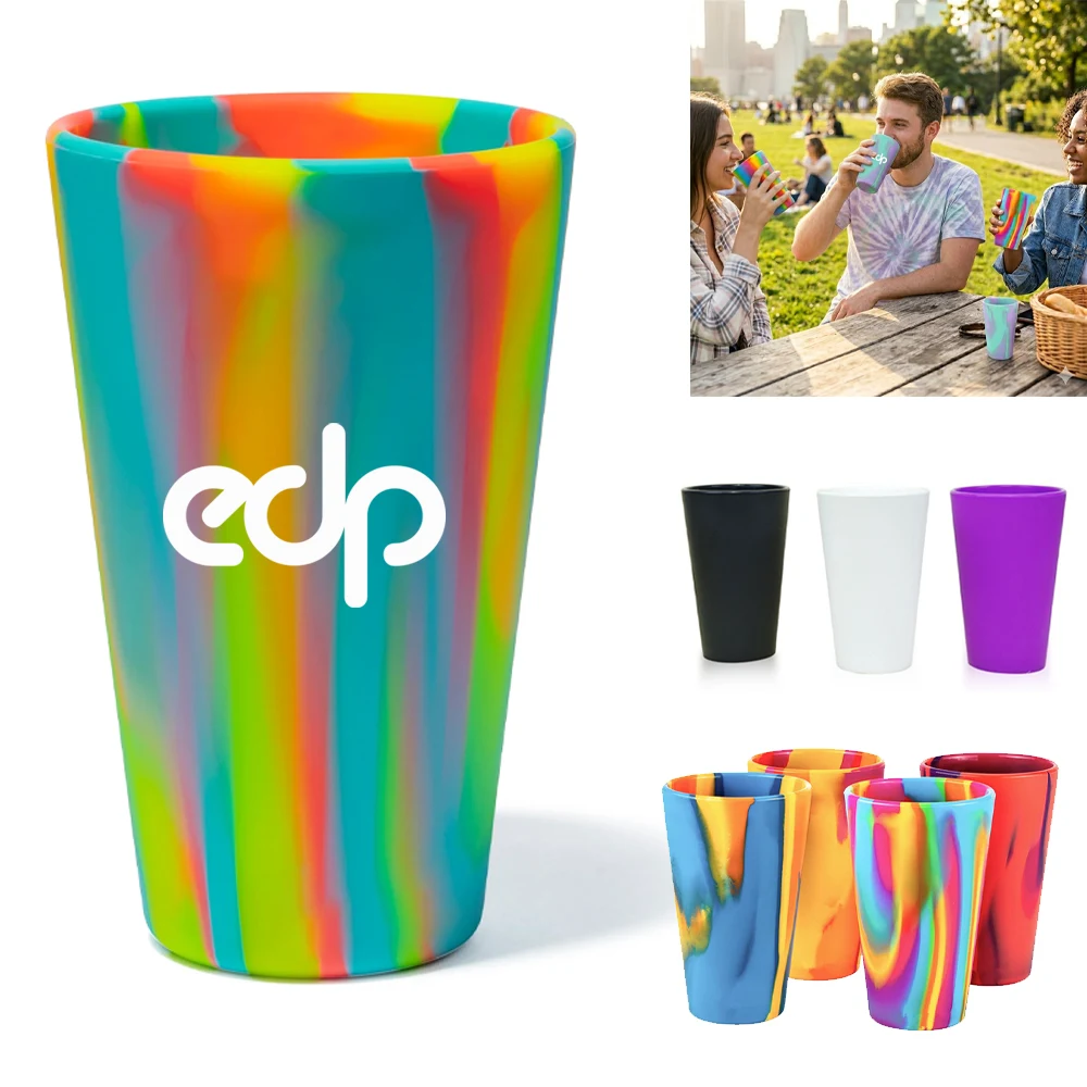 Custom Silicone Tie-Dye Water Cup 1