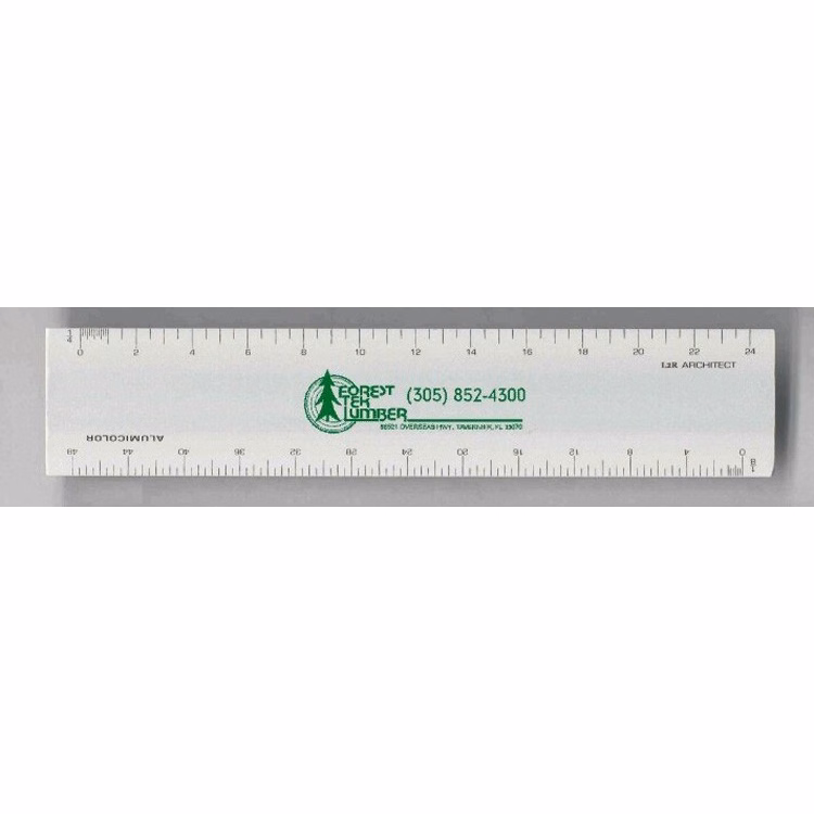 6" Left -to-Right "L2R" 4-Bevel Architect Scale - Aluminum