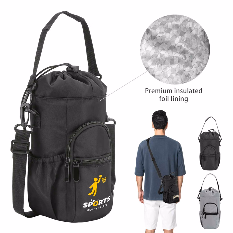 Golf Cooler Sling Bag With Drawstring Top