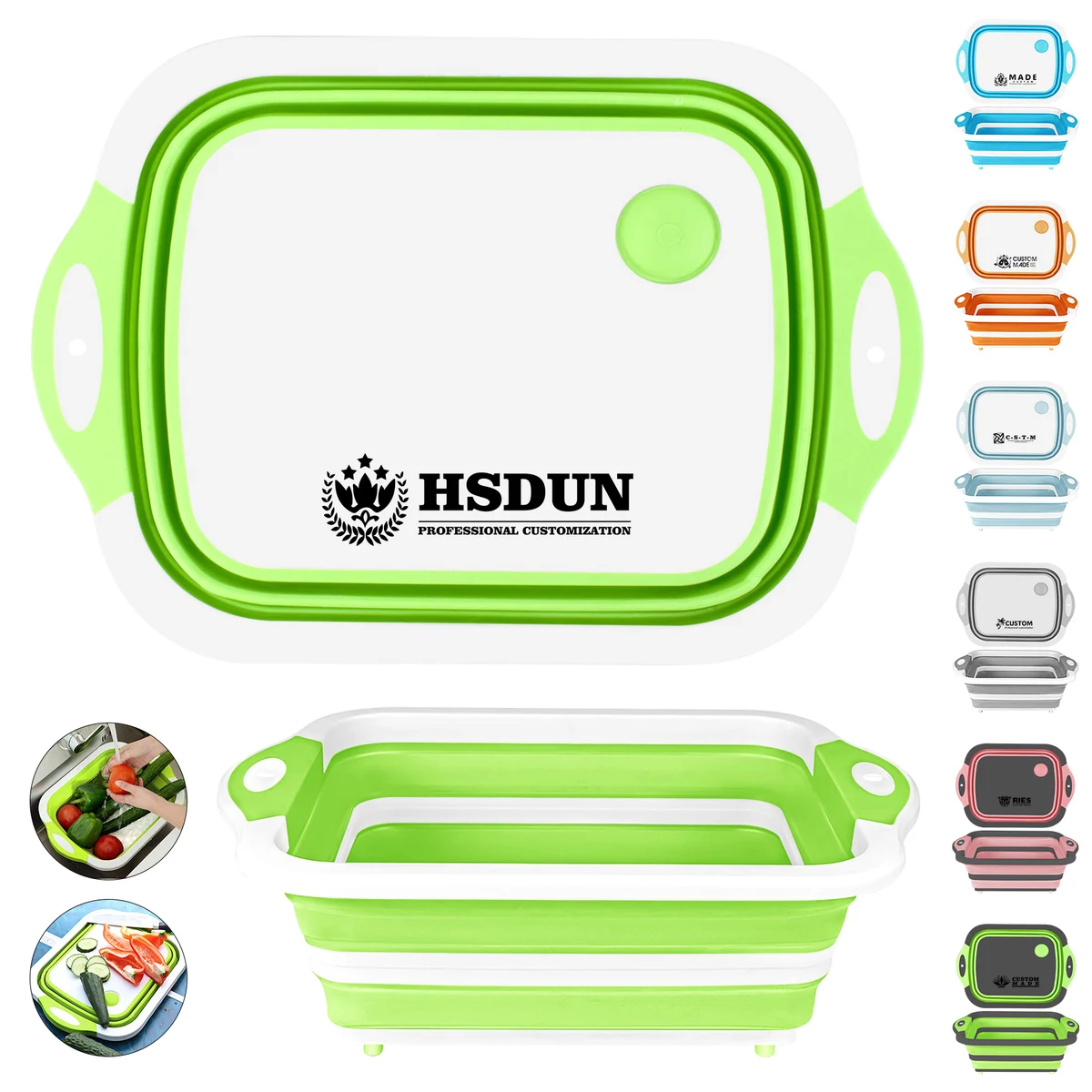 Multifunctional Cutting Board Dish Washing Basin 1