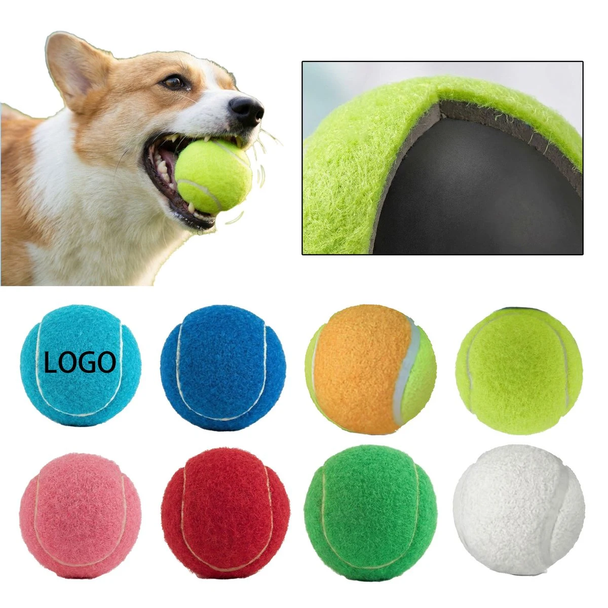 Thick Rubber Pet Chew Proof Ball 1