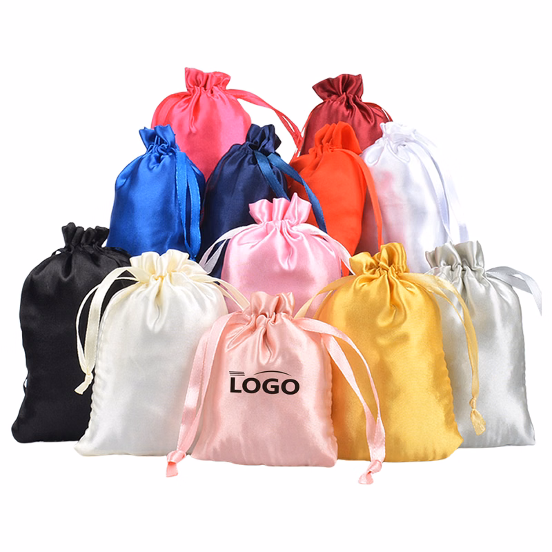 Satin Drawstring Bag Bundle Pocket Gift Bags