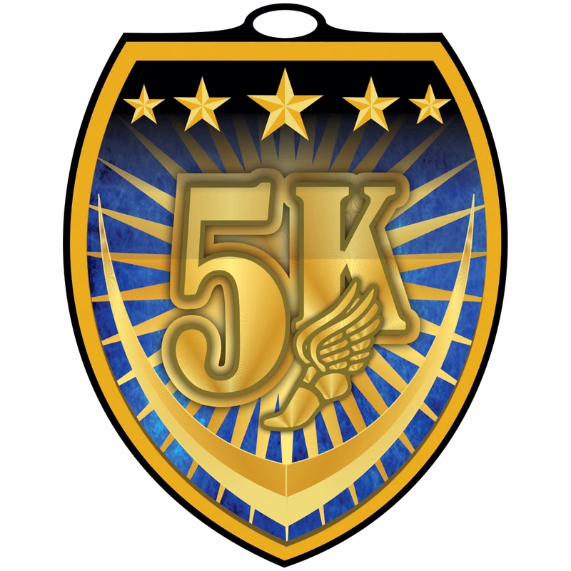 5K Vibraprint™ Shield Medallion (3")