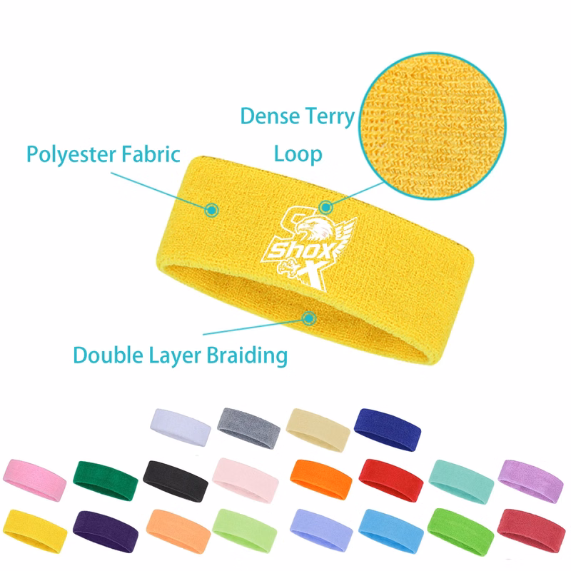 MOQ 20 Breathable Stretch Sports Headband