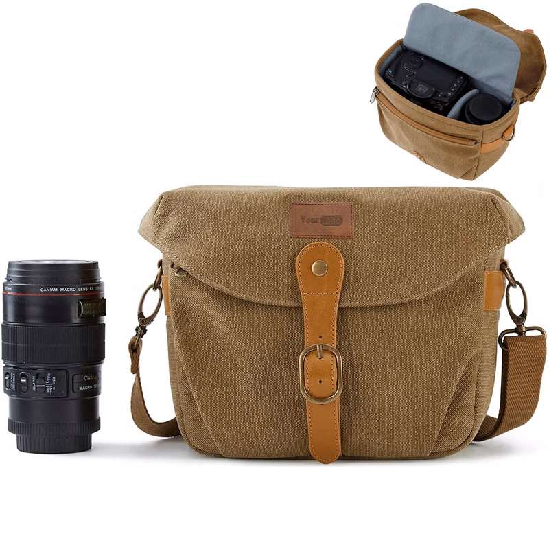 Canvas Outdoor portable waterproof camera bag