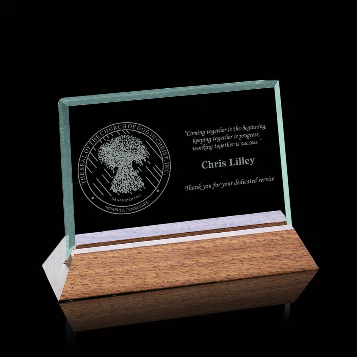 Esten Award - Jade/Walnut 1
