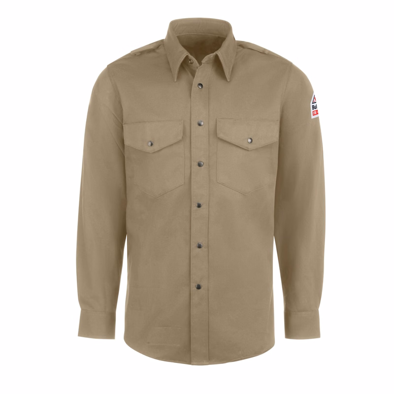 Bulwark® Men's Midweight Excel FR Snap-Front Unifrom Shirt
