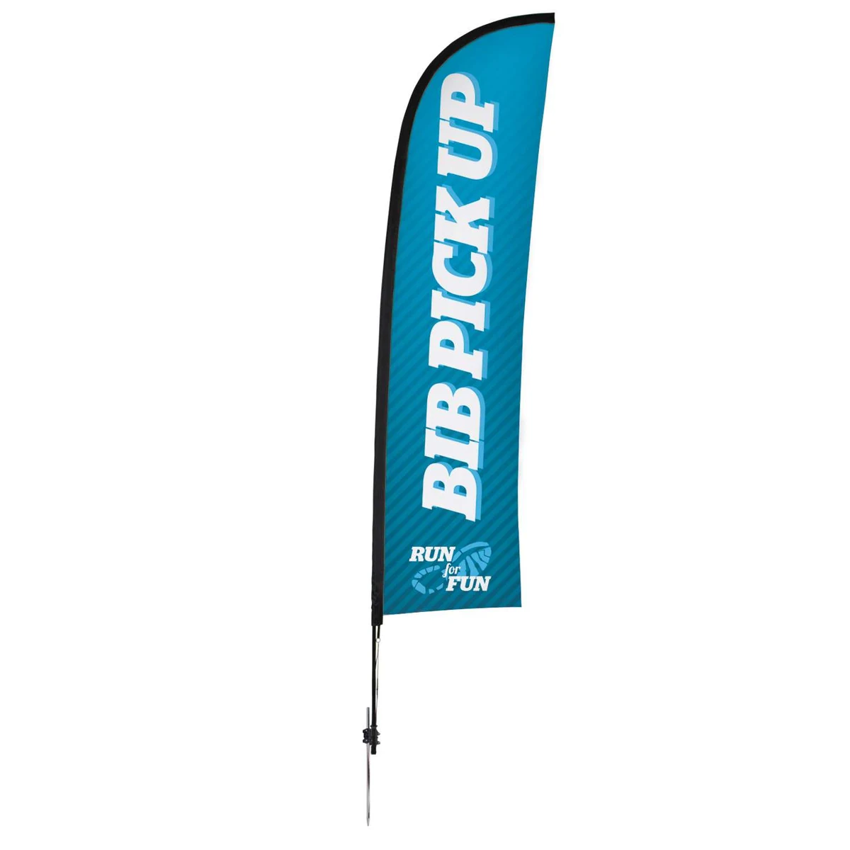 13' Premium Blade Sail Sign Kit (Single-Sided with Ground Spike) 1