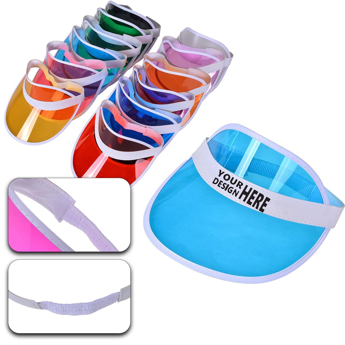 Hollow Top Candy Color Sun Protection Outdoor Visor Hat 1