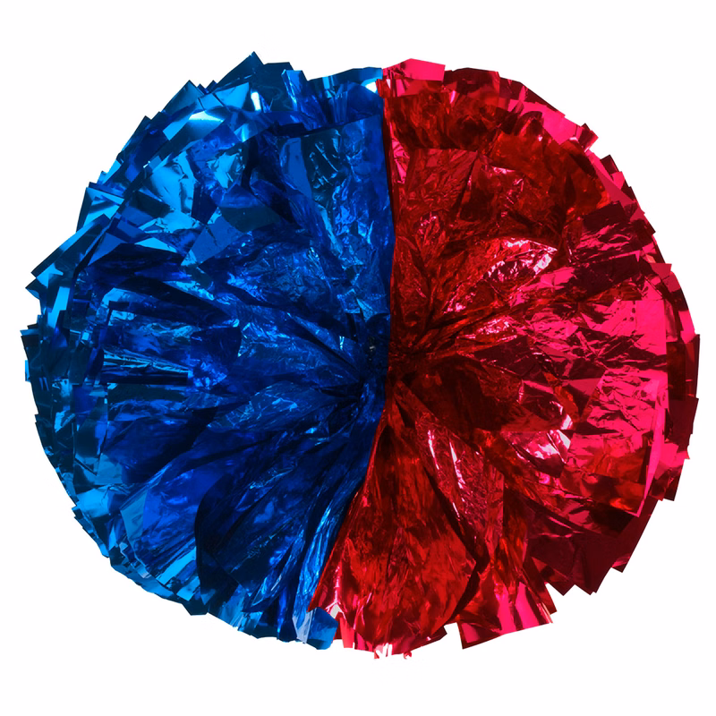 Custom Metallic Super Wide Pom - Half & Half Style