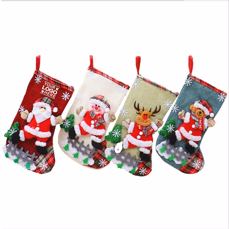 MOQ50Pcs Suspender Christmas Gift Socks