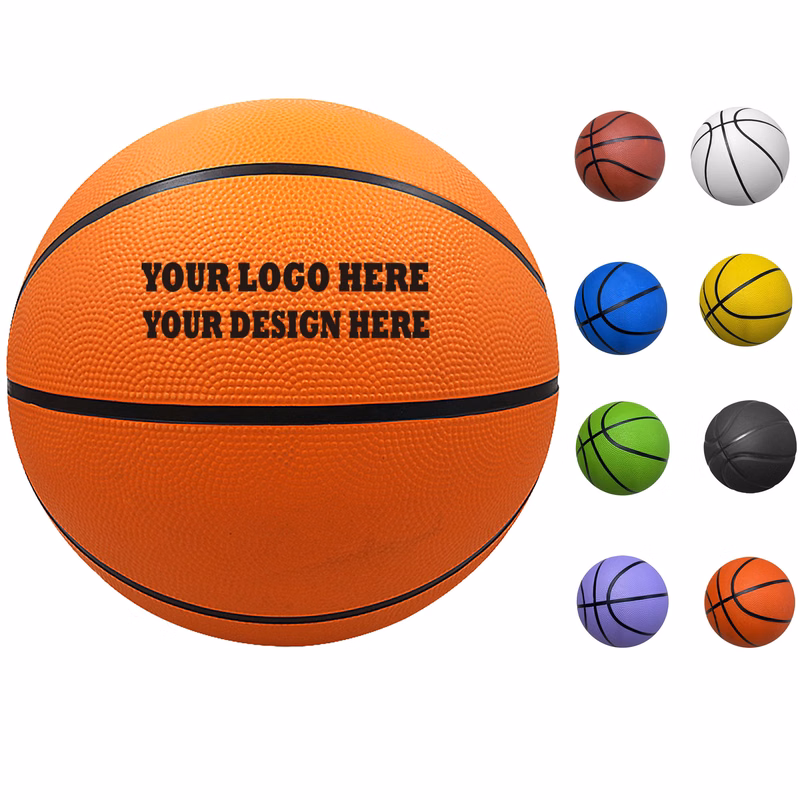 Customizable Size 7 Rubber Basketball