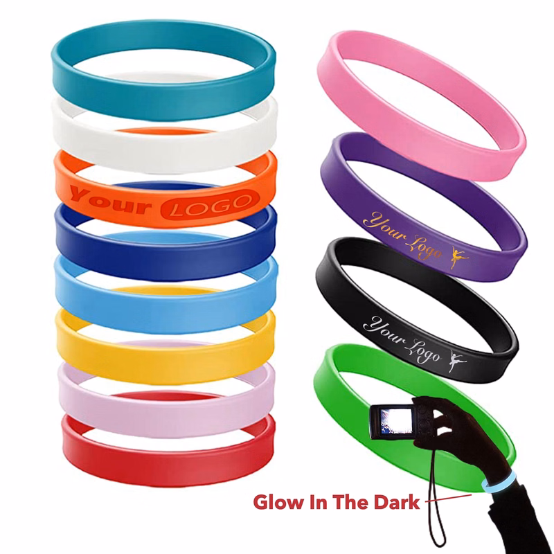 Glow in the Dark Silicone Wristbands
