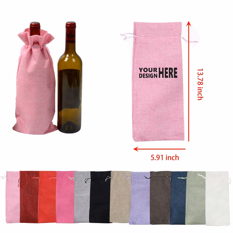 Linen Wine Bag