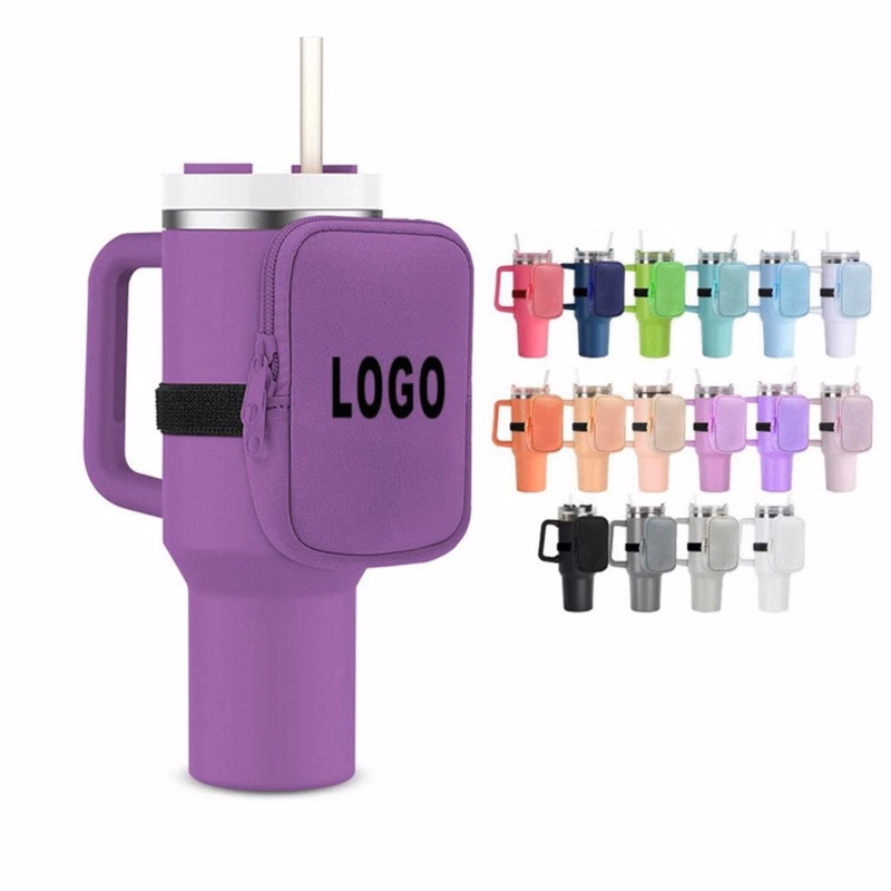 Neoprene Water Bottle Holder W/Adjustable Strap
