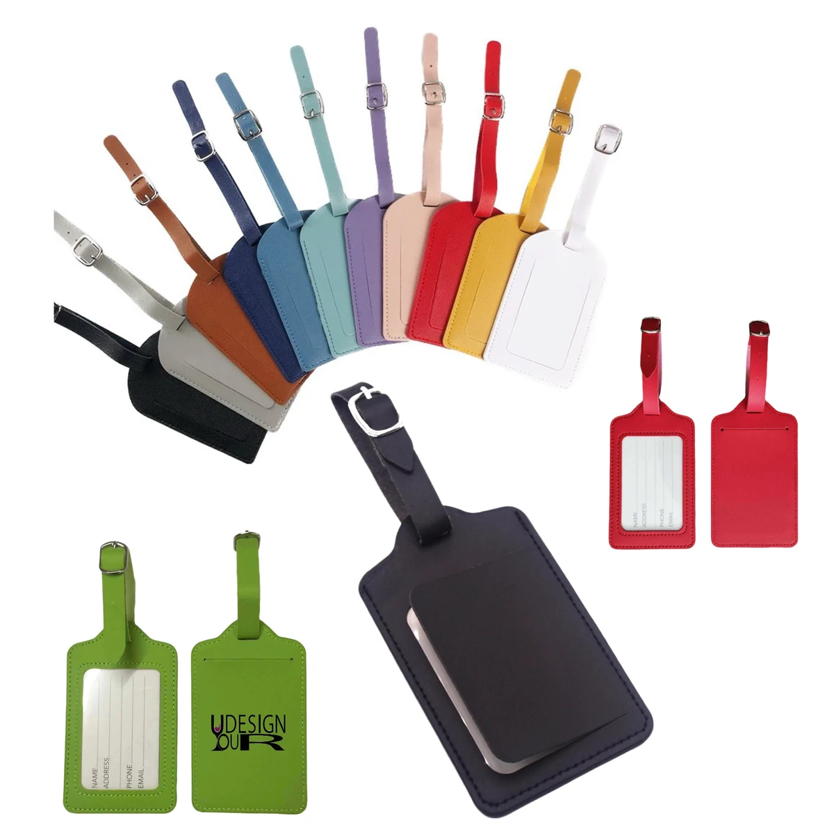 Classics Multi-colored PU Baggage tag 1