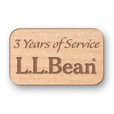 USA Made Rectangle Wood Lapel Pins (0.75"x1.25") 1